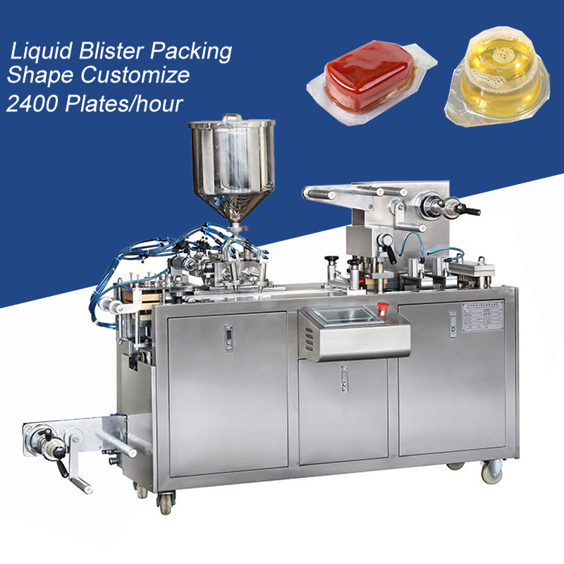 DPP80 Automatic Liquid Honey Butter Sauce Blister Packing Machine