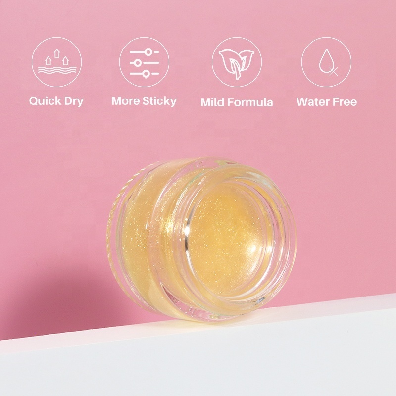 Strong hold sticky eyelash Lifting Glue Balm eyelash glue lash lift wax wholesale custom color Fruit scent lash lift glue balm