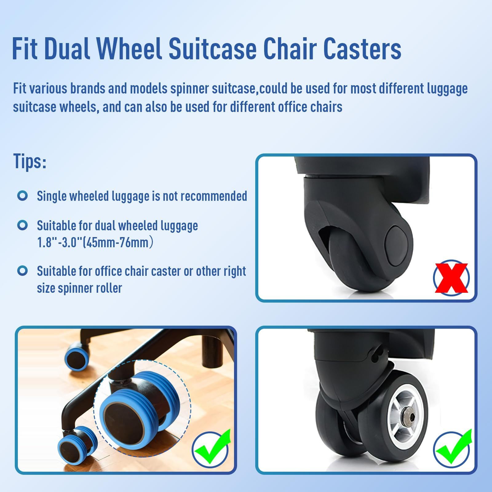 Spinner Suitcases Wheel Repair Grip Smooth Mute Portable Travel Bags Wheels Protector Trolley Box Silicone  luggage wheel cover