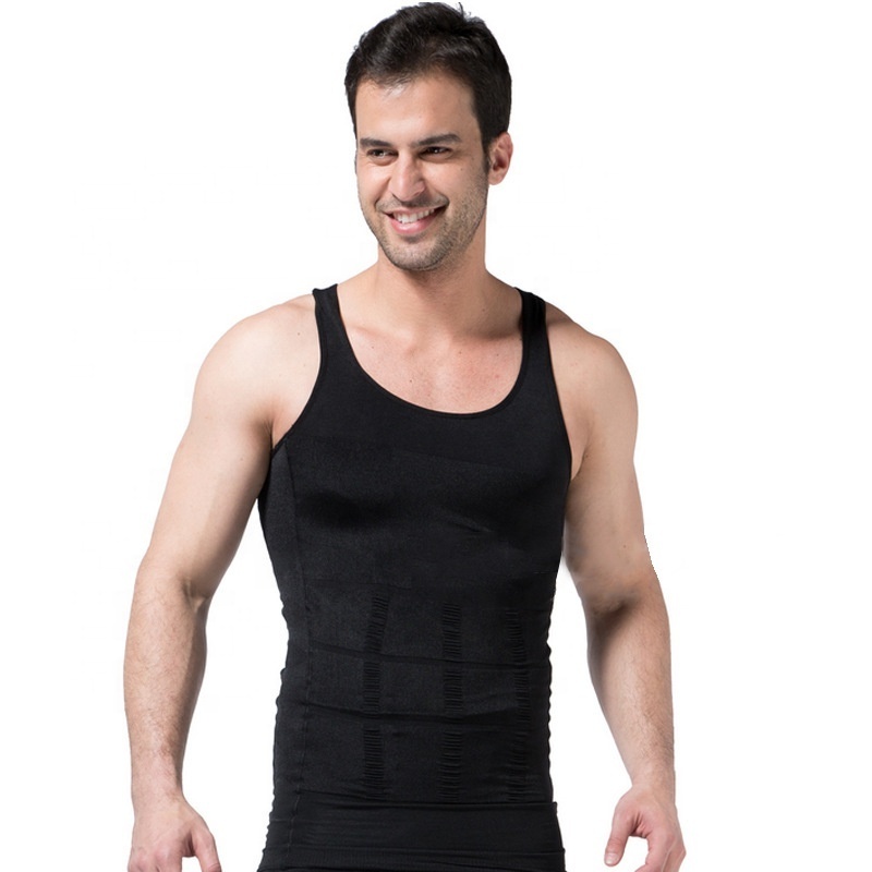 Waistcoats Men's Slimming Body Shapewear Corset Fitness Compression Tank Top Mens Body Shaper Vest Plus Size Men's Vests