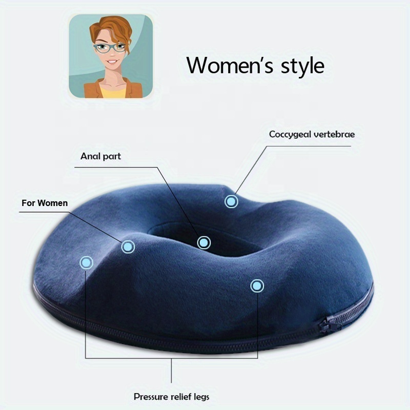 Large And Thick Long Sitting Cushion With Removable Plush Cover and Memory Foam Filling Materials