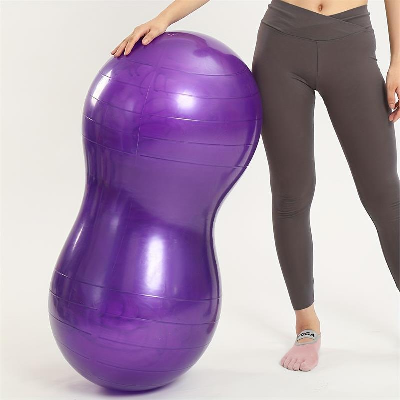 PVC Explosion Proof Peanut Gym Fitness Yoga Ball Exercise Workout Inflatable Ball with Pump