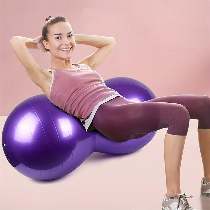 PVC Explosion Proof Peanut Gym Fitness Yoga Ball Exercise Workout Inflatable Ball with Pump