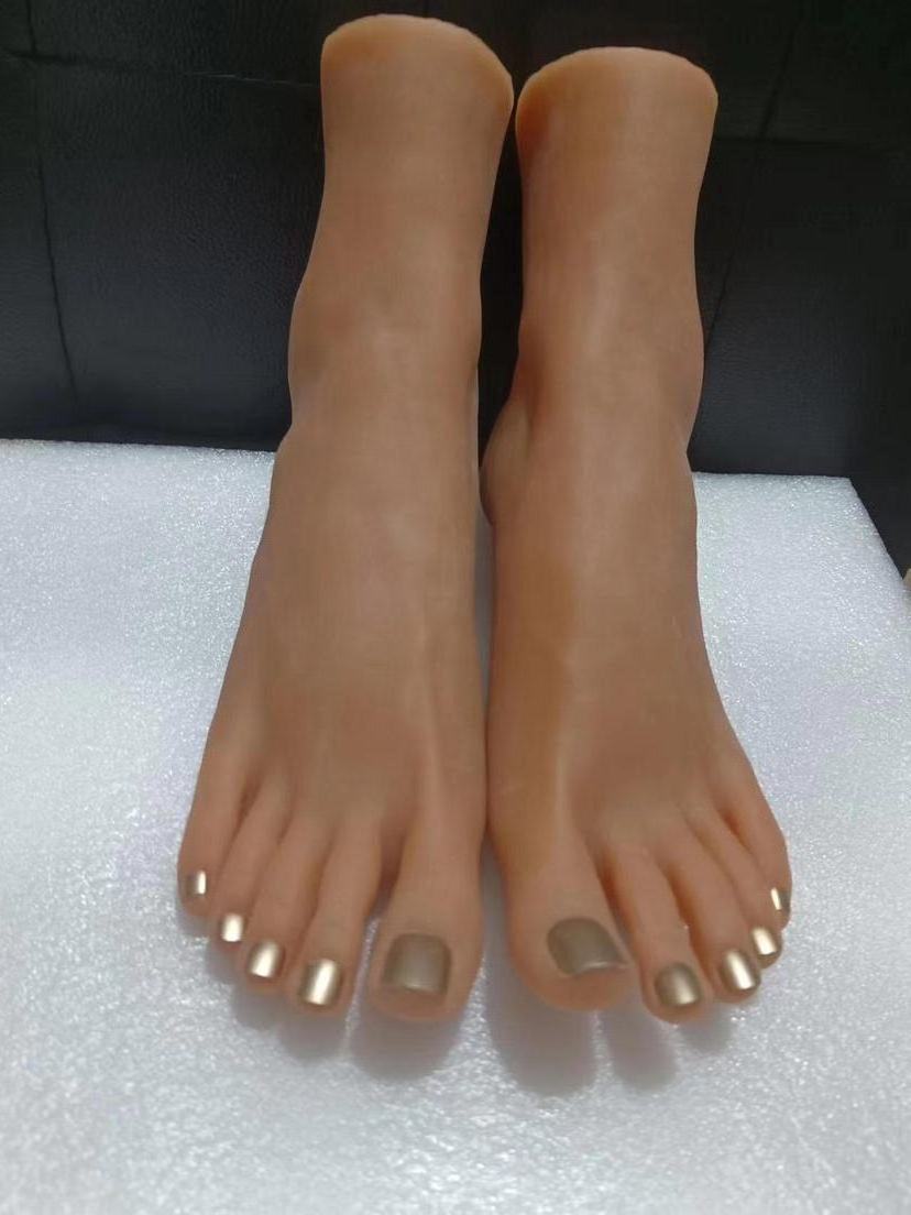 Artificial Mannequin Female foot Model  texture fidelity Realistic Skin Texture Veins silicone foot  for  jewelry photography