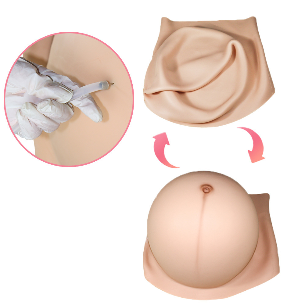 DIY Inflatable Pregnant Belly False Silicone Simulation Delivery Pot Belly Props Cosplay Masquerade Pregnant Belly Mannequin