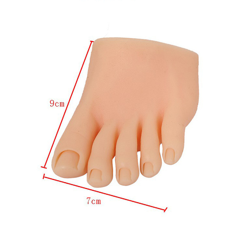 Silicone Foot Mannequin Training Display nail Practice false foot prosthesis model fake silicone foot For Manicure