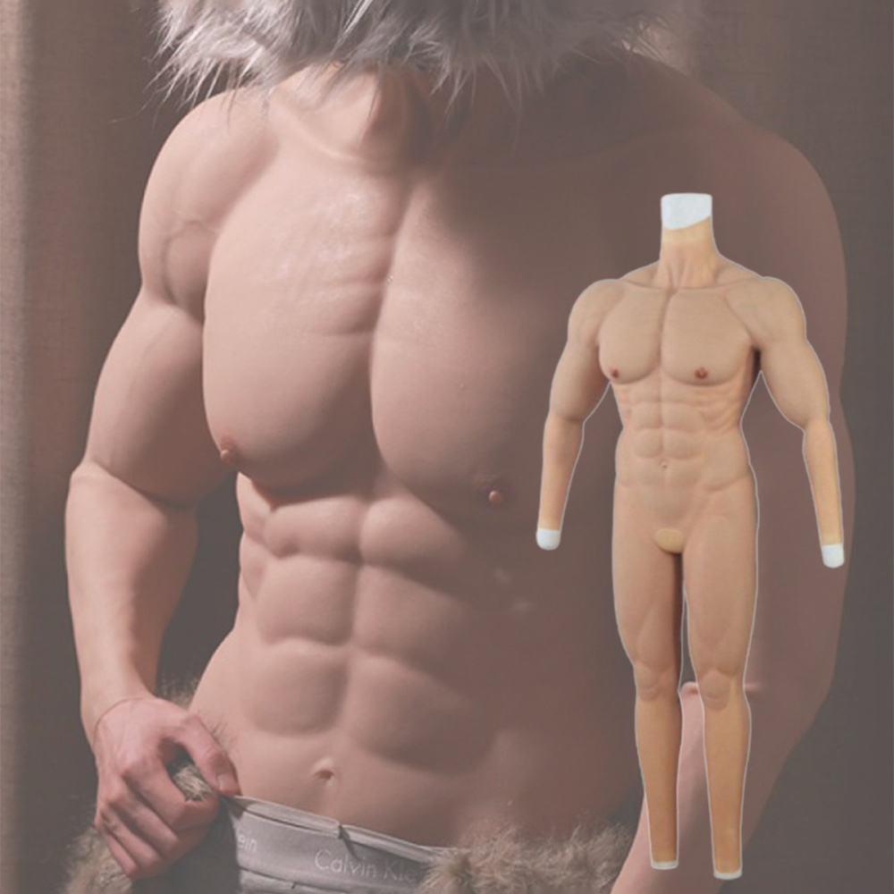 False Strong Male Abdominal Realistic Muscles Artificial Simulation Man Chest Muscle Suit For Anime Cosplay