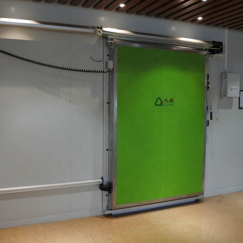 Cold Room Sliding Door PU Insulation With Walking Cooler Door Door Hardware