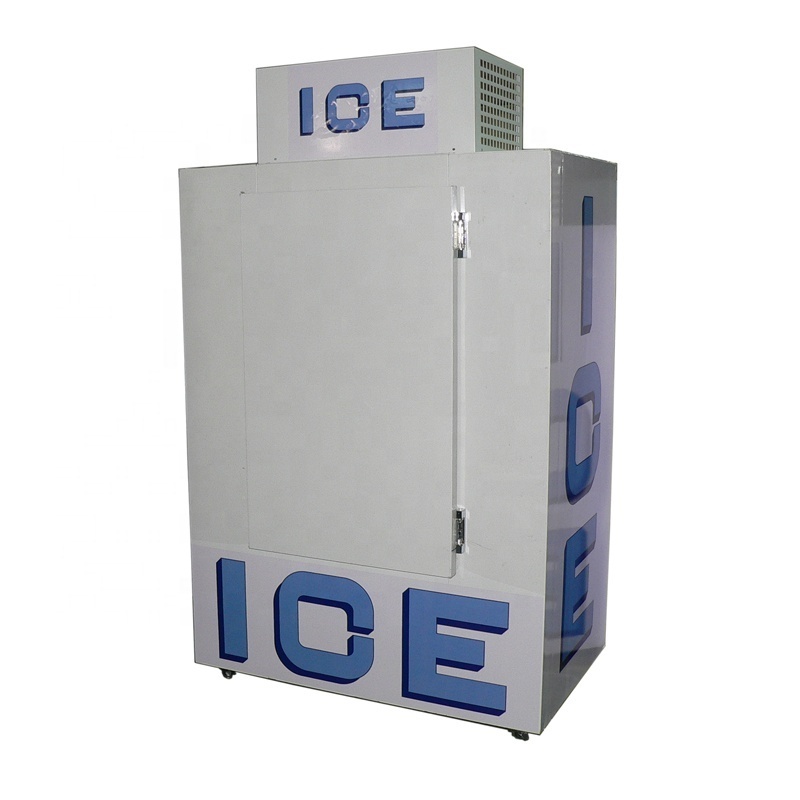 Outdoor Single Solid Slant Door Mini Ice Storage Freezer