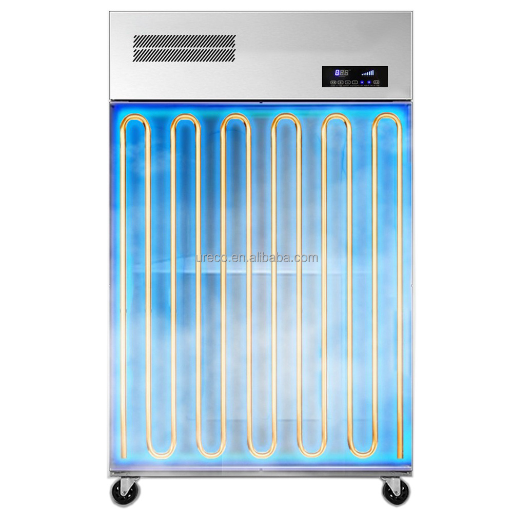 Stainless Steel Upright Commercial 2 Doors Fridge Restaurant Refrigerator Kitchen Freezer