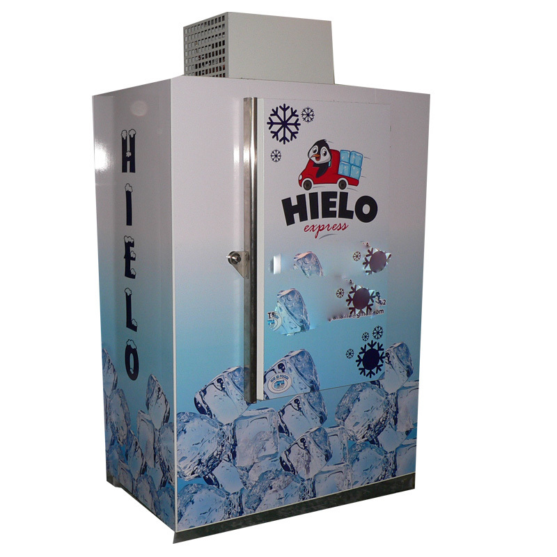 Solid Door Auto Defrost Outdoor Bagged Ice Vending Machine