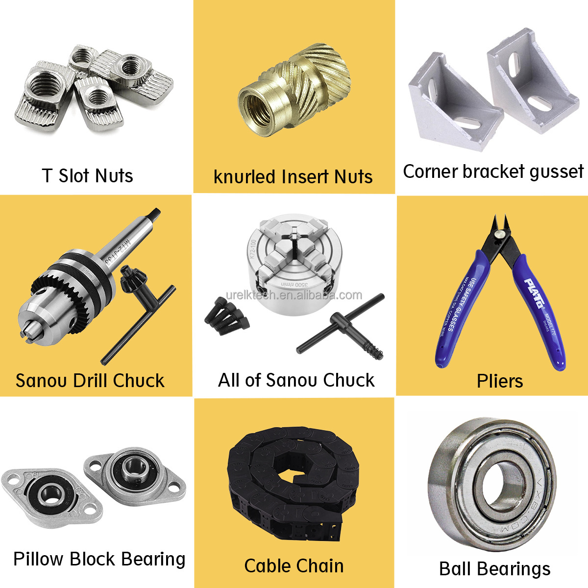 Brass Dremel Rotary Tool Collet 2/2.35/3.17/4.05/5.05mm Mini Drill Chuck For Electric Motor Shaft Drill Bit Chuck Adapter Set