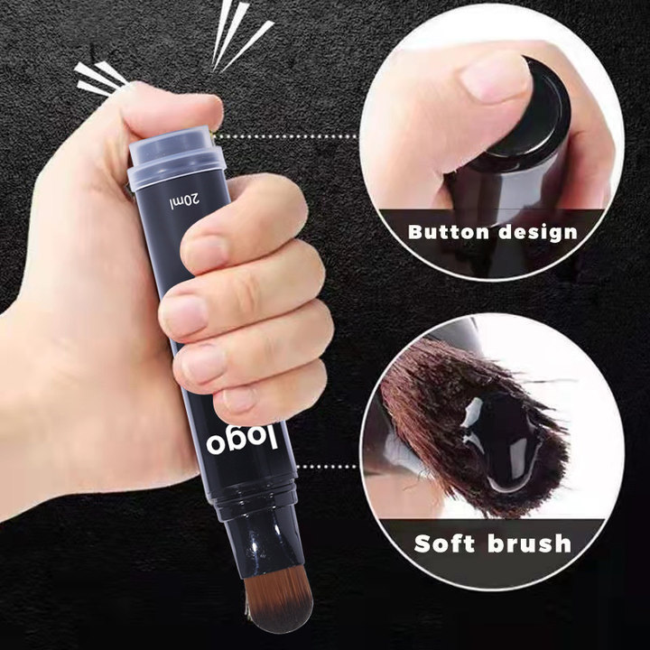 Private Label Hairs Dye Pen Touch Up Root Concealer Black Dark Brown Natural Hair Dye Brush Pen