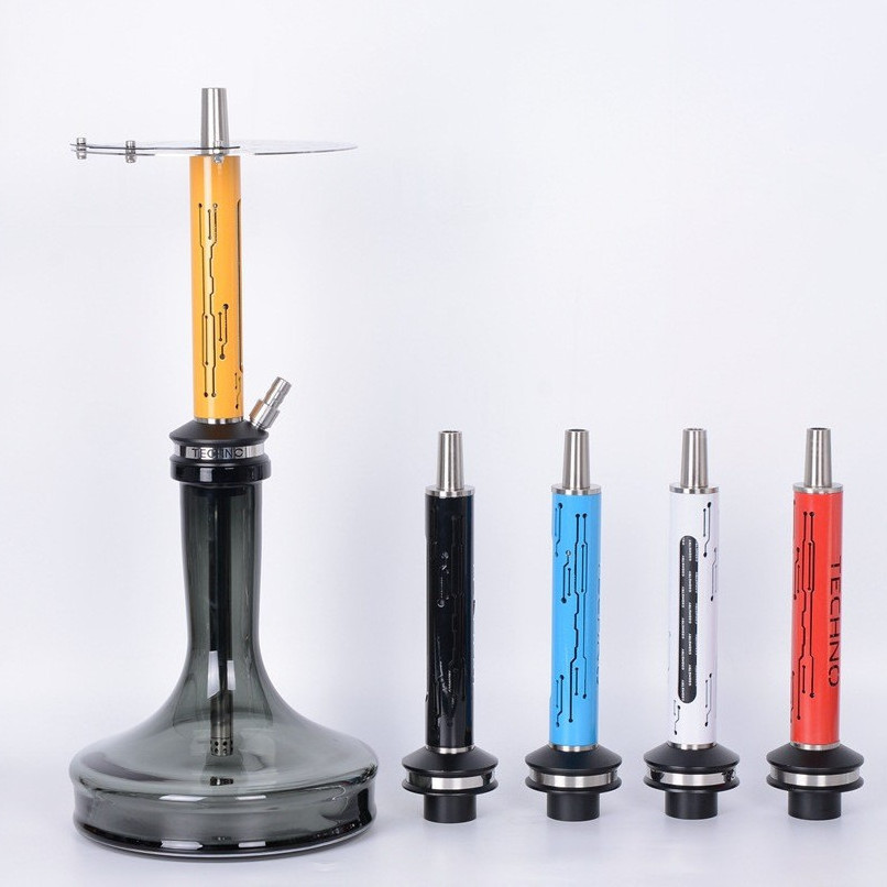 High quality Geometry Techno Shisha Hookah Stainless Steel Germany Design Shisha Hookah wholesale