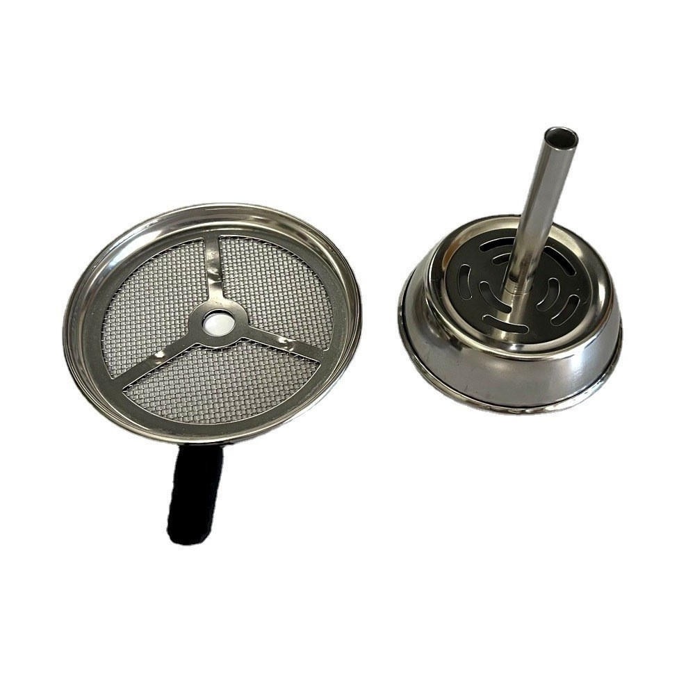 Stainless Steel Charcoal Holder With Handle For Hookah Shisha Head Metal Heat Management Hookah Accessories