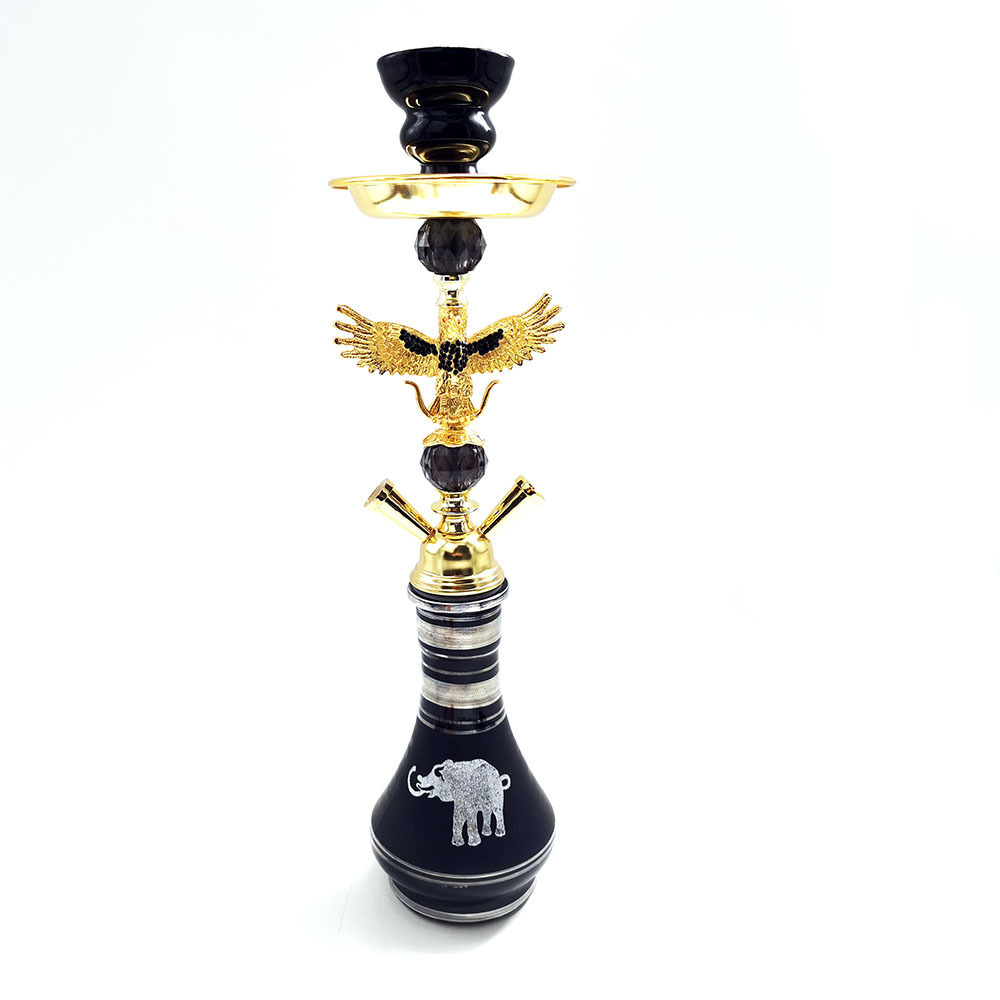 Arabic Hookah 2 Hose Glass hookah Cheap wholesale Eagle design styles shisha hookah unique