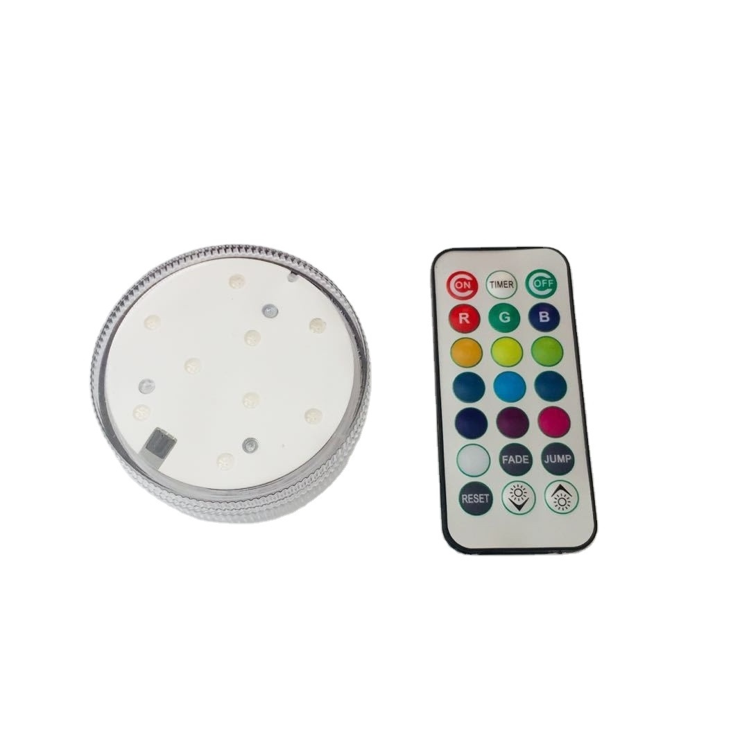 Wholesale Shisha Accessories Led Base Rechargeable Remote Controlled RGB Multi-colors Hookah Led Lights Base