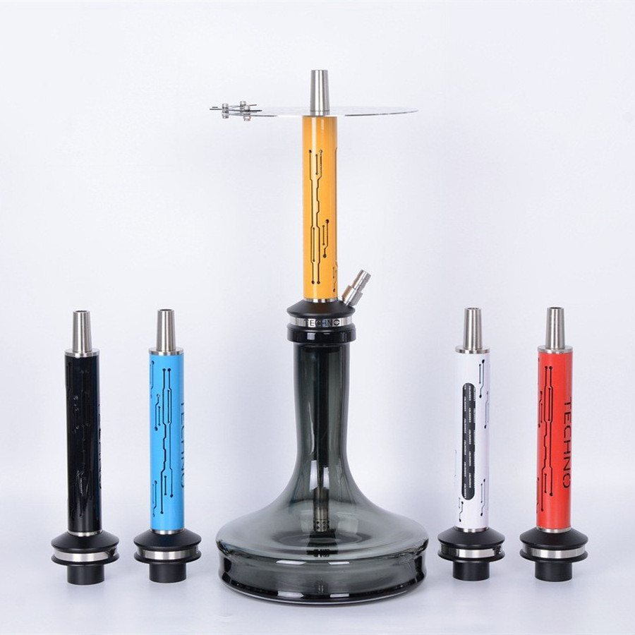 High quality Geometry Techno Shisha Hookah Stainless Steel Germany Design Shisha Hookah wholesale