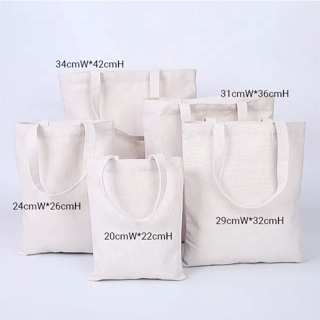 Custom Printed Eco Recycled Blank Shopping Bag Plain Organic Cotton Canvas Tote Bag With Logo