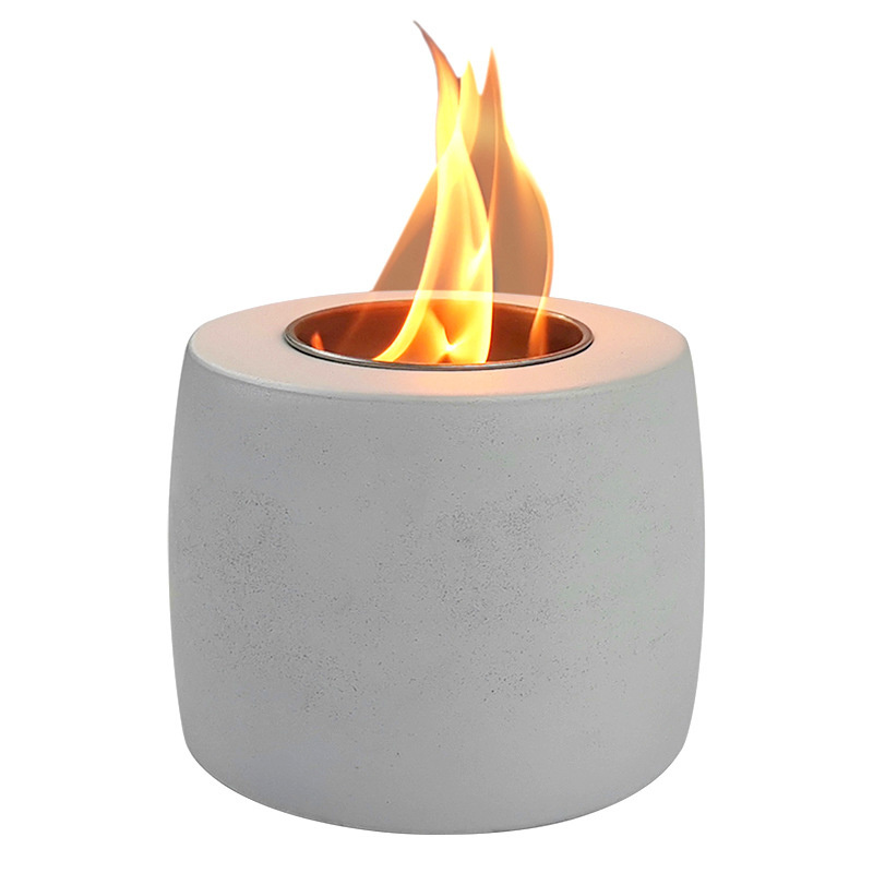 High Quality Outdoor Tabletop Fireplaces Top Table Gel Bio Ethanol Fireplace Concrete Outdoor Fire Pits