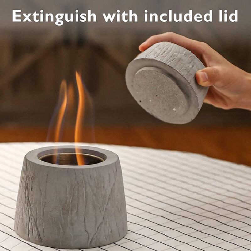 Ur-Health Mini Portable Table Propane Fire Pit Eco-friendly Bio-ethanol Fireplace For Home Atmosphere Decoration