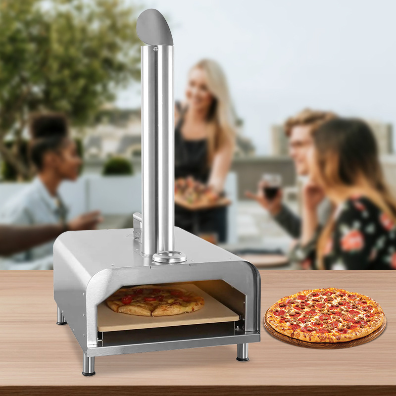 Ur-health Portable Charcoal Outdoor Table Multifunction Wood Fired Pizza Oven