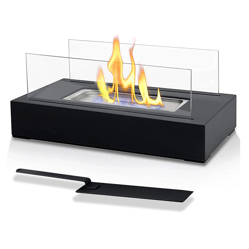 Hot Indoor Ecological Smokeless Bio Ethanol Fire Glass Table Top Fire Pit Stone Portable Outdoor Tabletop Fireplace