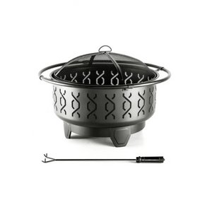 Ur-health Outdoor Charcoal Fire Pit Portable Removable Round Freestanding Fire Pit With Cover