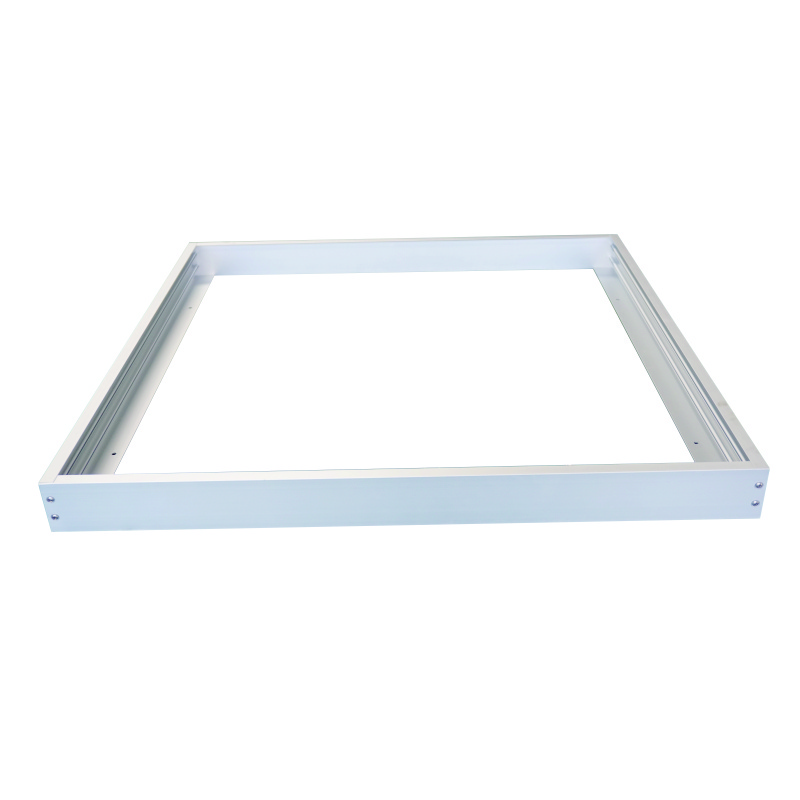 Led Panel Surface Mounting Aluminum Frame Box Kit For Ceiling Panel 600 X 600 White Coating Panel Light Strip