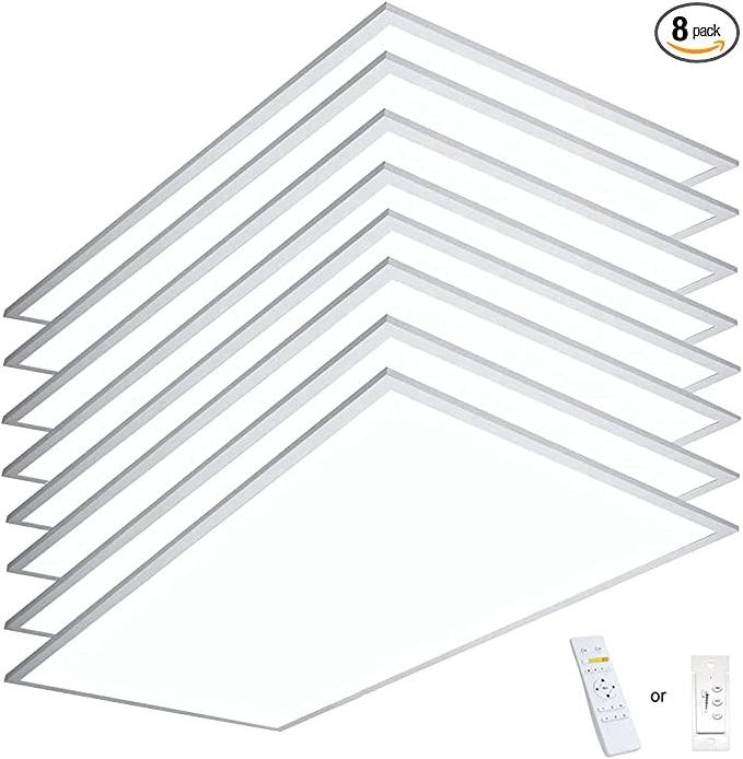 2x4 0-10V Dimmable Office Panel Light 2x2 LED Panel Light2x4 led drop ceiling lights1x4 led flat panel 38W  48W 80W