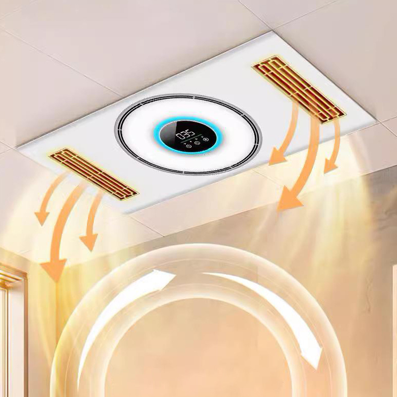 300*600mm ceiling installation integrated ceiling fan heating led bathroom multi-functional PTC heater exhaust fan