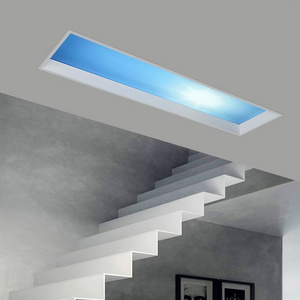 Hotsale Topsung 450*450mm Tuya Controller Square Panel Lamps Ultra Thin Led Ceiling Panel Artificial Skylight