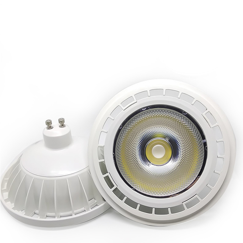 Ultra Bright 9-15w AR111 Led Bulb G53 Gu10 Base Spotlight 12v-265v Qr111 Downlight Dimmable Light Recessed Ceiling Light Source