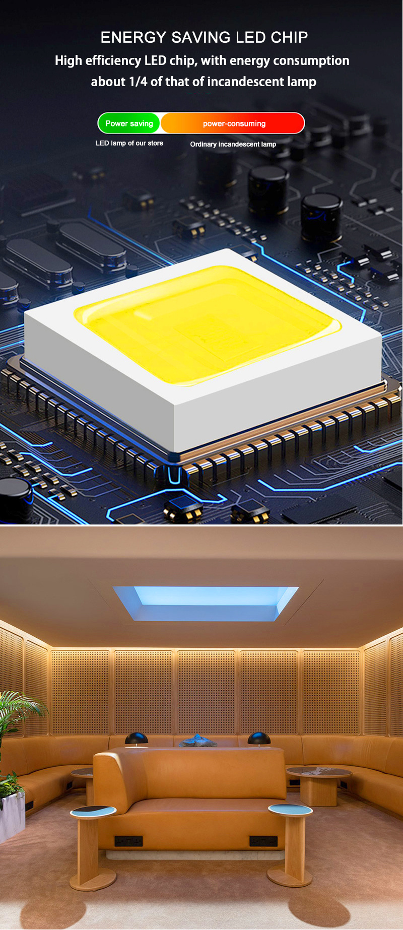 Hotsale Topsung 450*450mm Tuya Controller Square Panel Lamps Ultra Thin Led Ceiling Panel Artificial Skylight