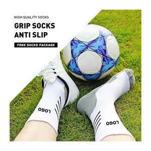 High Quality Men's Soccer Socks Anti Slip Socks Non Slip Grip Pads for Football Sports Grip Socks