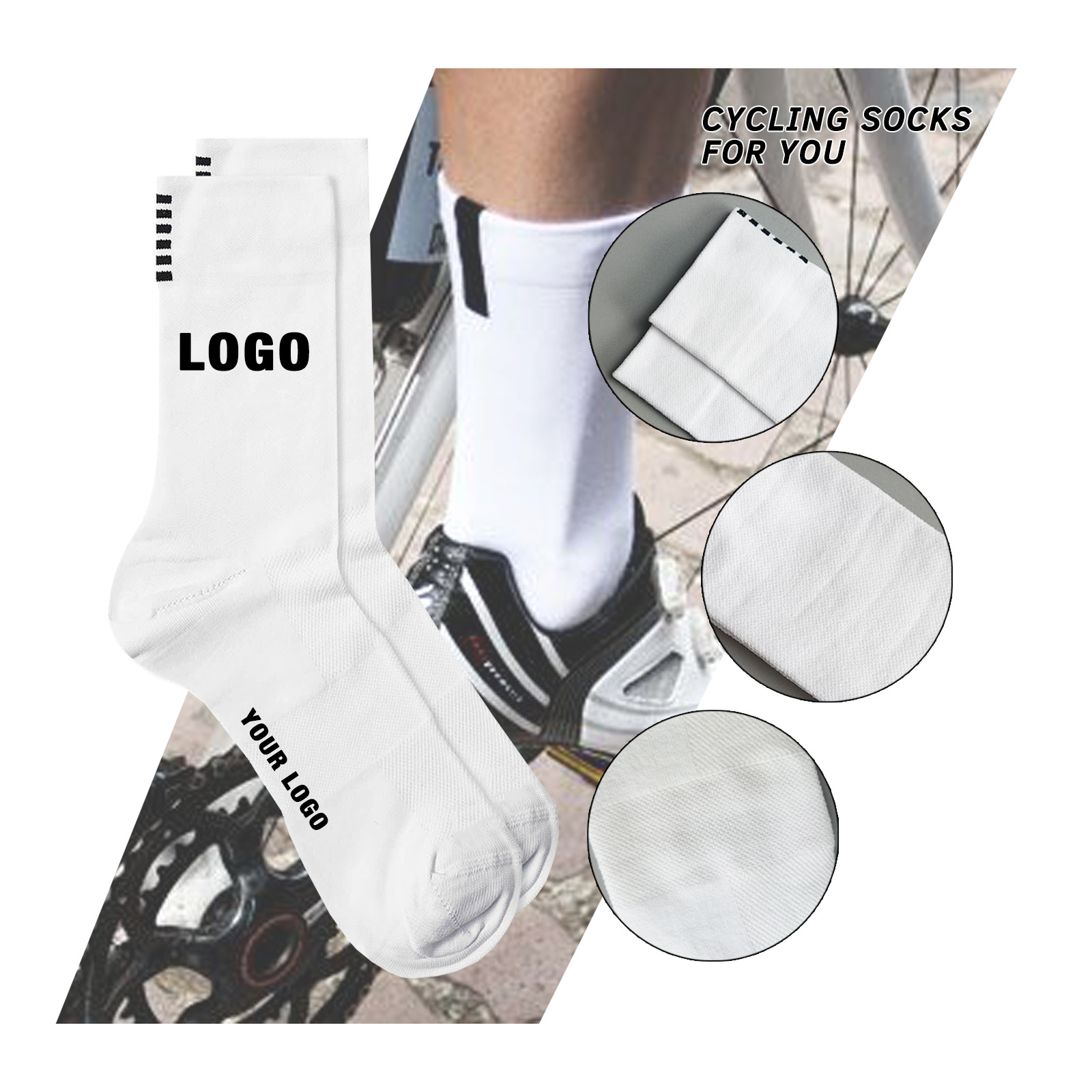 Wholesale Road Cycling Socks Custom Logo Cycling Socks Running Sport Bike Bicycle Socks