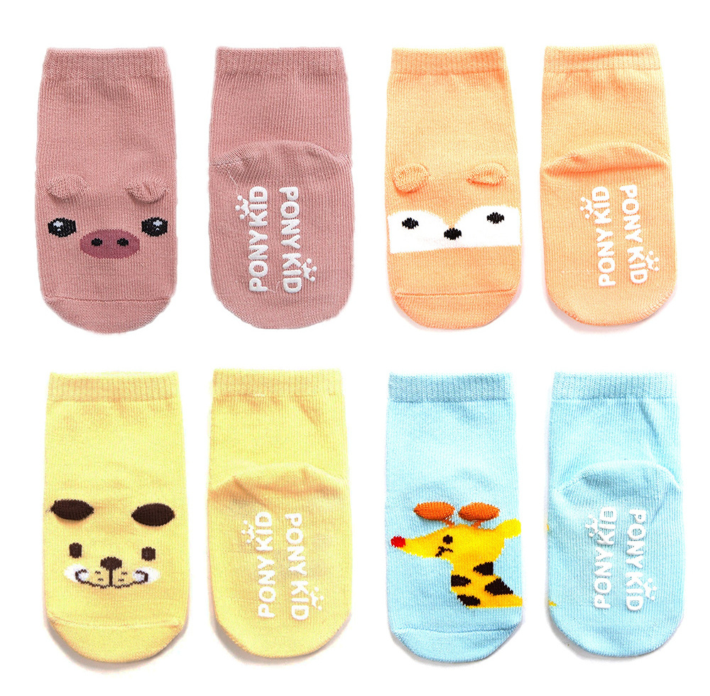 custom top quality baby anti-silp animal kids socks cotton toddler infant gift newborn baby socks