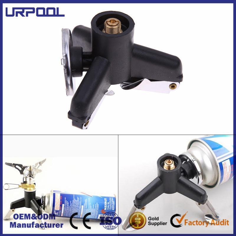 AUTO Stand Outdoor Stove Connector Gas Ultralight Tank Copper Adapter To Support Three Legs Gas Tank Adapter