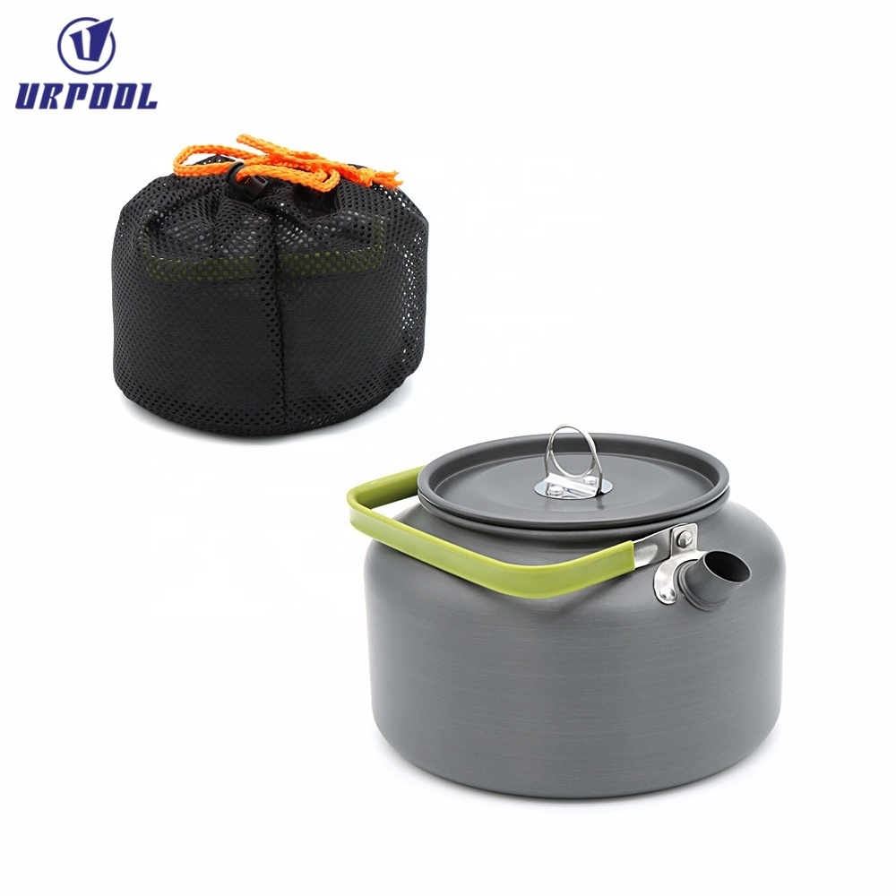 1.6L/1.8LHard Anodized Aluminum Tea Kettle Camping Outdoor Hiking Picnic Pot Water Boiler for Coffee Easy to Clean Tea Pot