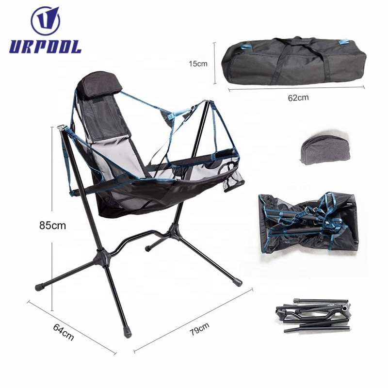 Outdoor Rocking Chair Stargaze Recliner Luxury Camp Chair Relaxation Swinging Comfort folding fishing chair for outdoor camping