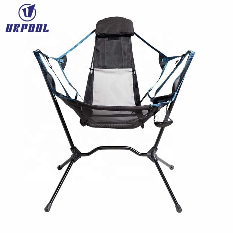 Outdoor beach aluminium Chair swinging rocking chair folding recliners camping chair for outdoor hiking