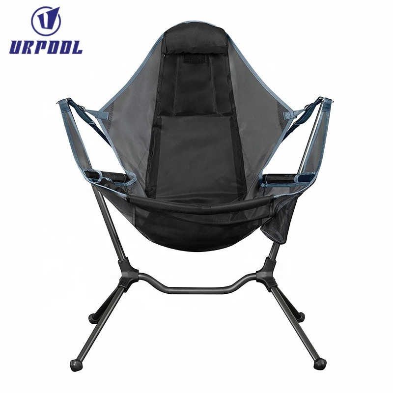 Outdoor beach aluminium Chair swinging rocking chair folding recliners camping chair for outdoor hiking