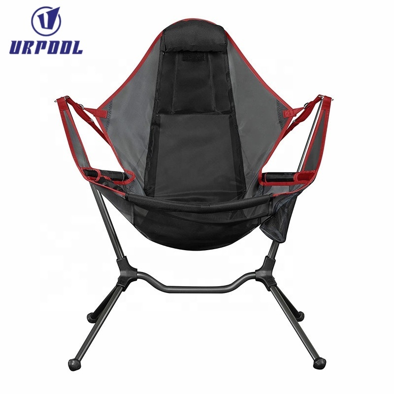 Outdoor beach aluminium Chair swinging rocking chair folding recliners camping chair for outdoor hiking