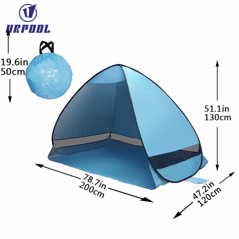 Beach Tent,Portable Pop Up Shade Sun Shelter with UV Protection for 2-3 Person,Camping Beach Tent Instant Umbrella Baby Canopy