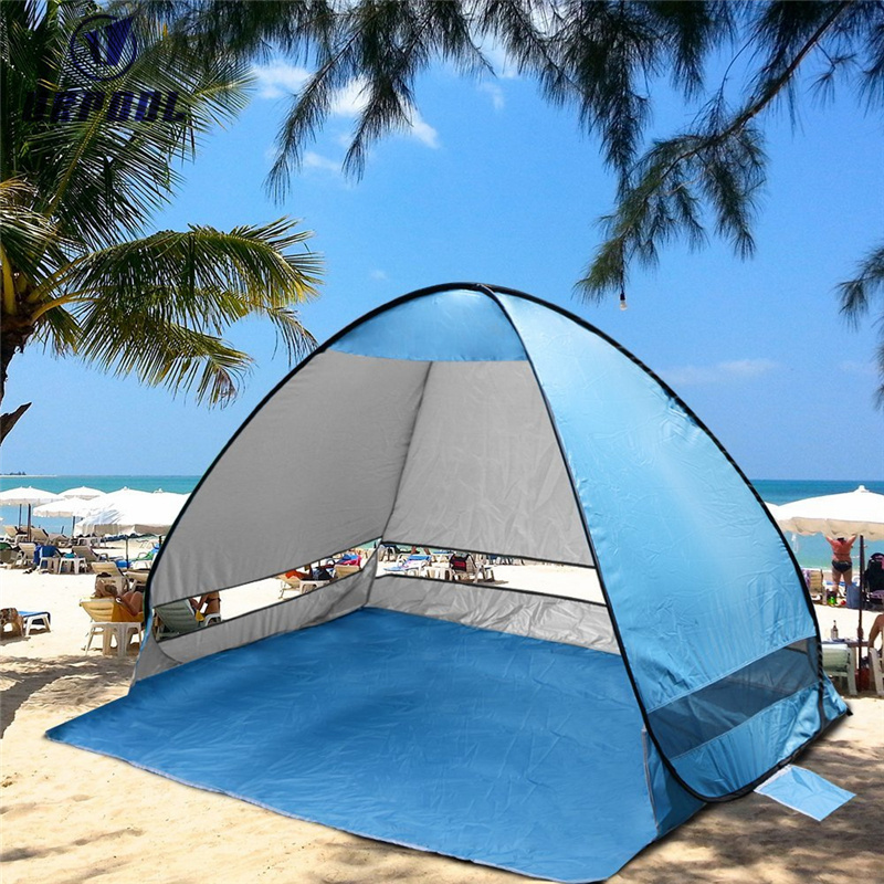 Beach Tent,Portable Pop Up Shade Sun Shelter with UV Protection for 2-3 Person,Camping Beach Tent Instant Umbrella Baby Canopy