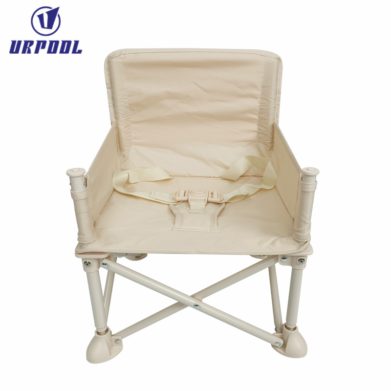 New design toddlers foldable outdoor beach chairs portable sitting chair with fixed belt baby chair adjustable for dining