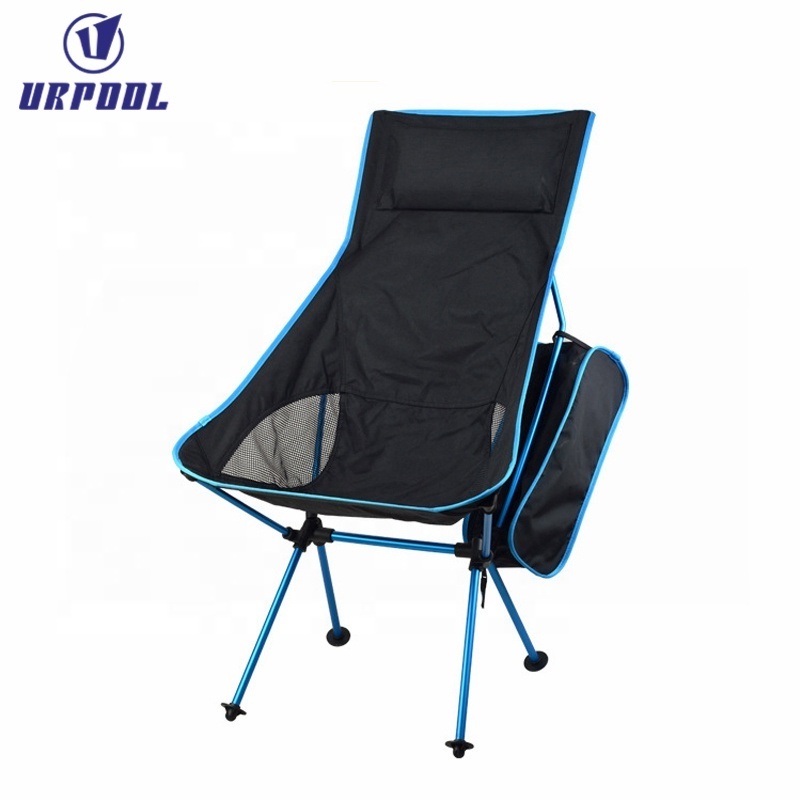 Lightweight Portable High Back Camping Chair, Folding Backpacking Camp Chairs Upgrade with Headrest for outdoor travel BBQ