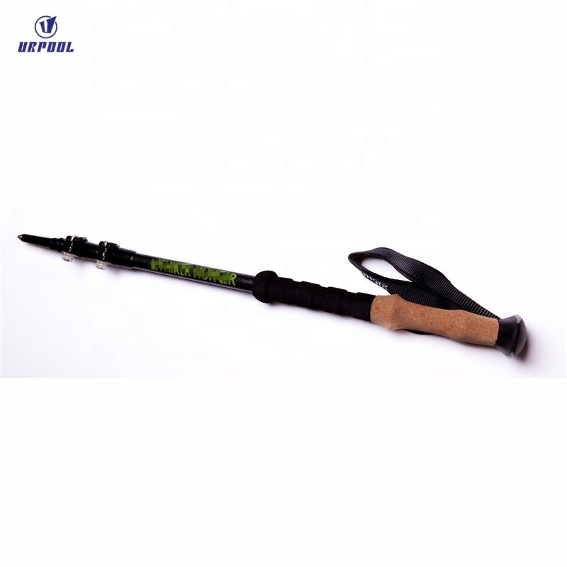 100% carbon nordic walking cane ski sticks man women bastones trekking poles hiking Ultralight 3 Sections for outdoor