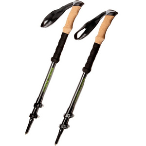 100% carbon nordic walking cane ski sticks man women bastones trekking poles hiking Ultralight 3 Sections for outdoor