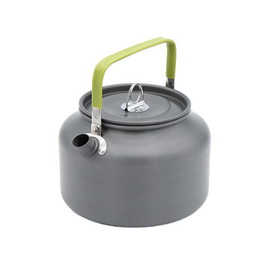 1.6L/1.8LHard Anodized Aluminum Tea Kettle Camping Outdoor Hiking Picnic Pot Water Boiler for Coffee Easy to Clean Tea Pot